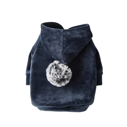 Hundepullover BUNNY Kuscheliger Hundepullover mit Kapuze Navy Blue / XS