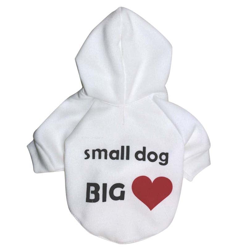 Hundepullover QUINN Stylischer &amp; bequemer Hunde-Hoodie White ❤ / XS