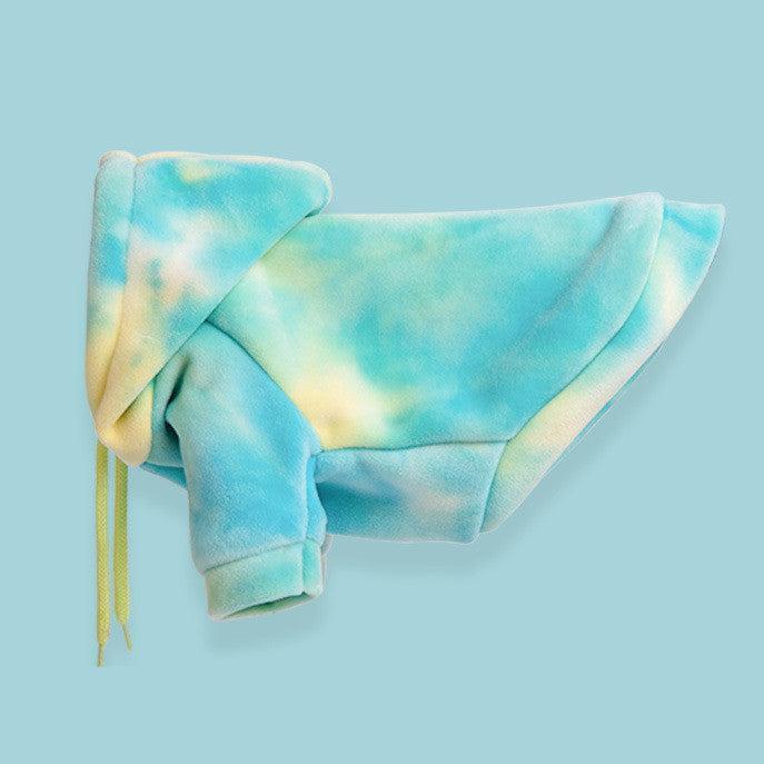 Hundepullover TEDDY Warmer Hundepullover mit Kapuze Blue Lagoon / XS