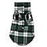 Hundeshirt CASIO Lässiges Plaid Shirt für kleine Hunde Green / XS