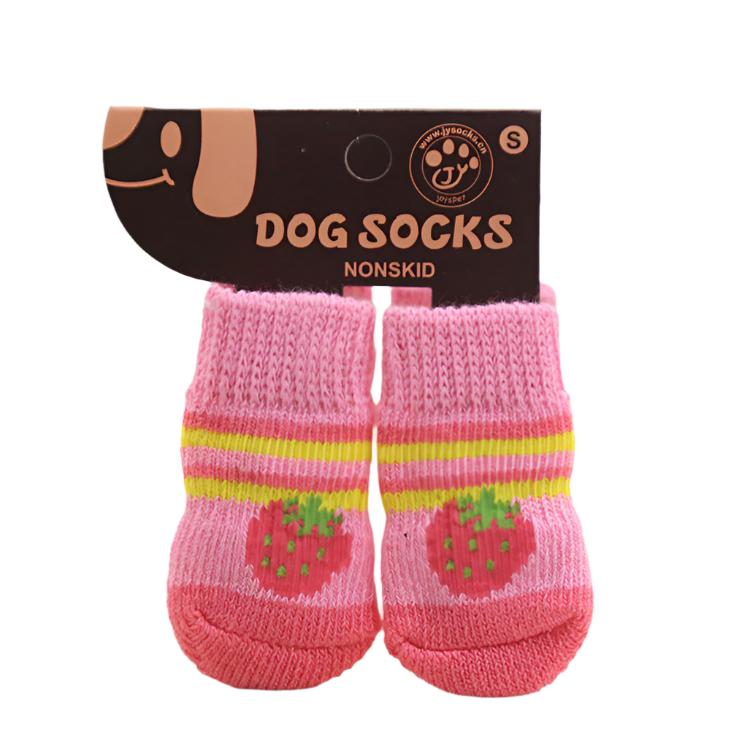 Hundesocken MURU Rutschfeste Hundesocken – 4er-Pack Pink Berry / S