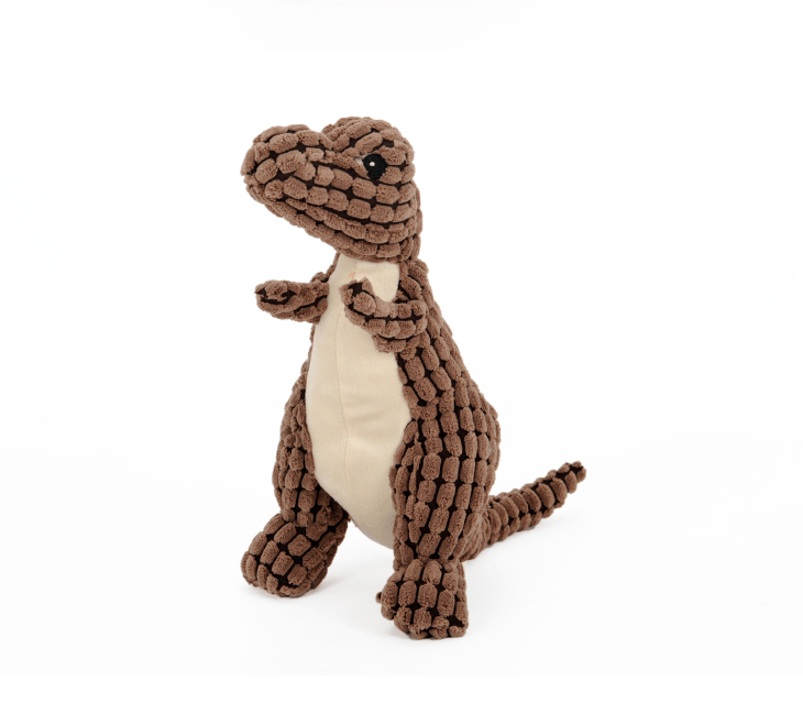 Hundespielzeug DINO Riesiger Kauspiel-Dinosaurier für Hunde Brown / 25cm