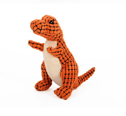 Hundespielzeug DINO Riesiger Kauspiel-Dinosaurier für Hunde Orange / 25cm