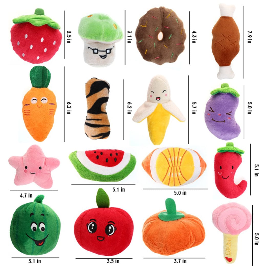 Hundespielzeug FOODIE Plush Spielzeug  für kleine Hunde