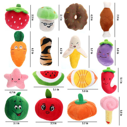 Hundespielzeug FOODIE Plush Spielzeug  für kleine Hunde
