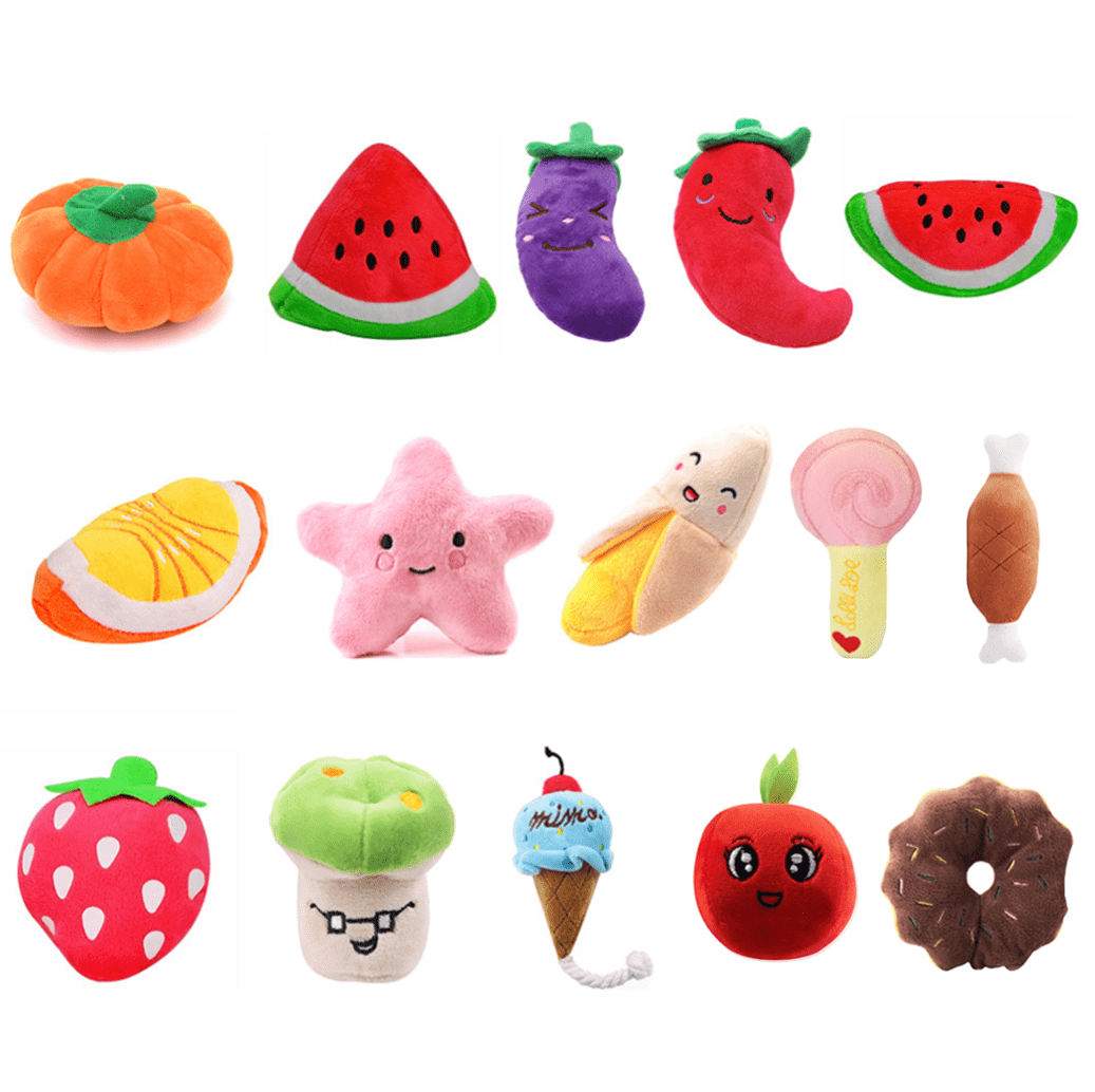 Hundespielzeug FOODIE Plush Spielzeug  für kleine Hunde
