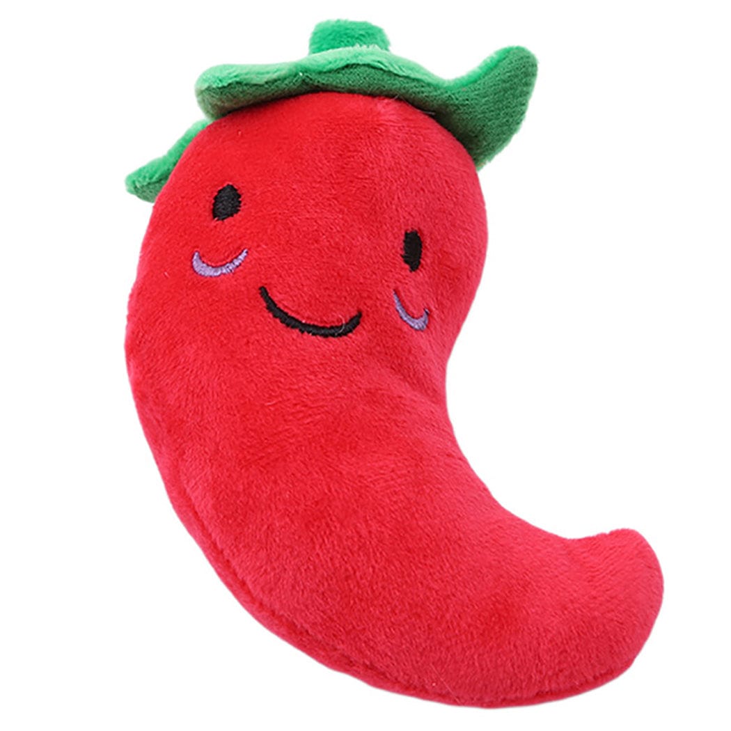 Hundespielzeug FOODIE Plush Spielzeug  für kleine Hunde Chili