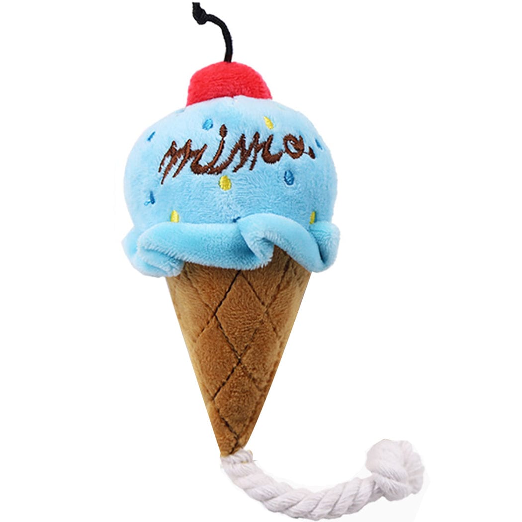 Hundespielzeug FOODIE Plush Spielzeug  für kleine Hunde Ice cream