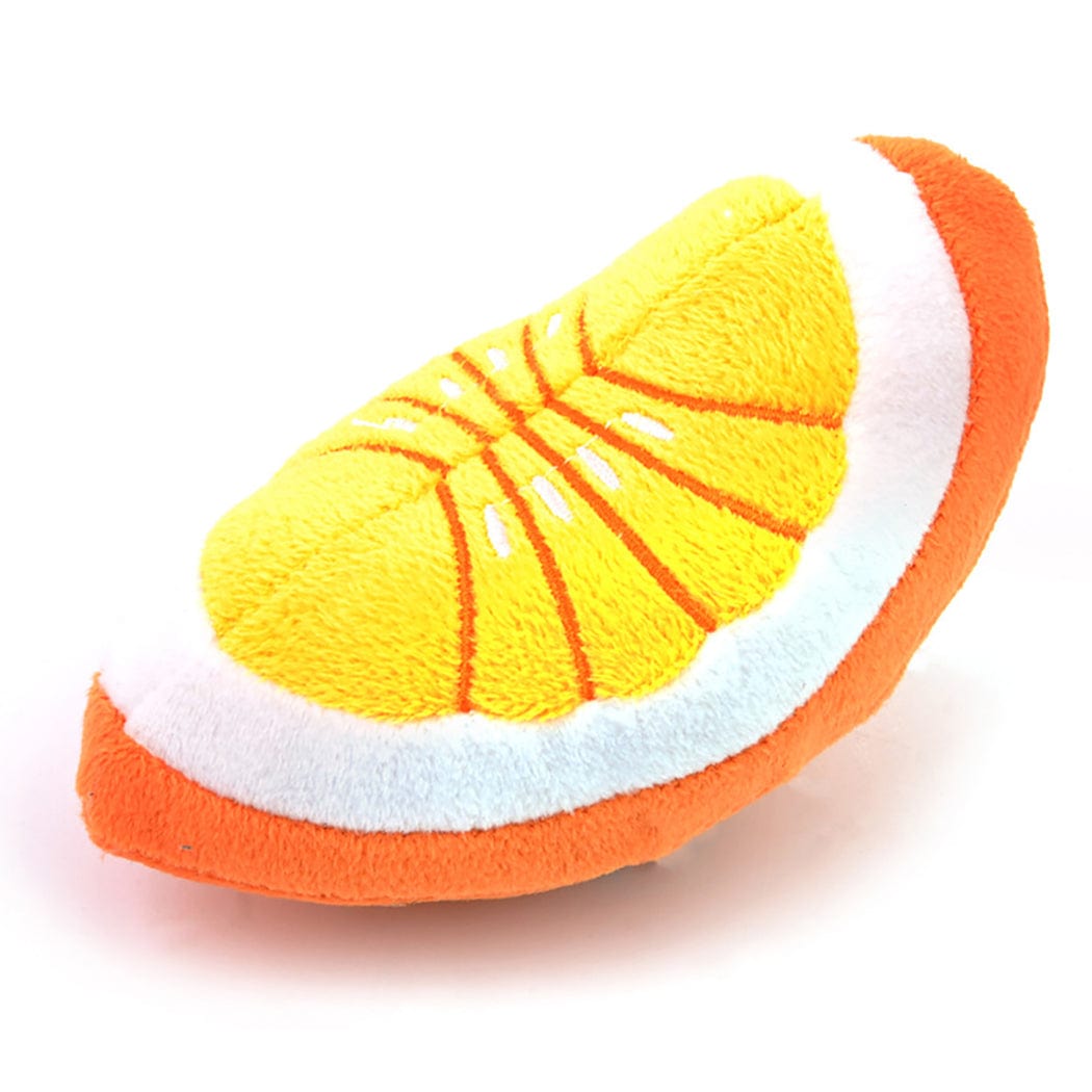 Hundespielzeug FOODIE Plush Spielzeug  für kleine Hunde Orange