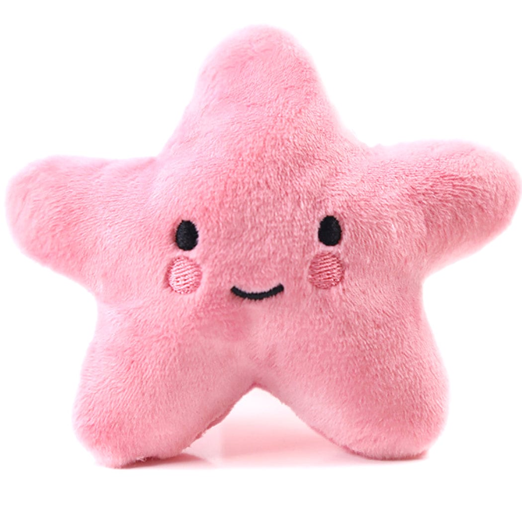 Hundespielzeug FOODIE Plush Spielzeug  für kleine Hunde Pink starfish