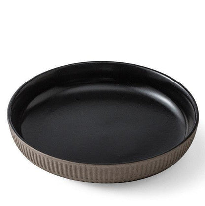 Katzen Futterschale STONE Elegante Keramik-Futterschale für Katzen – Flach und komfortabel Onyx / ⌀ 20 cm