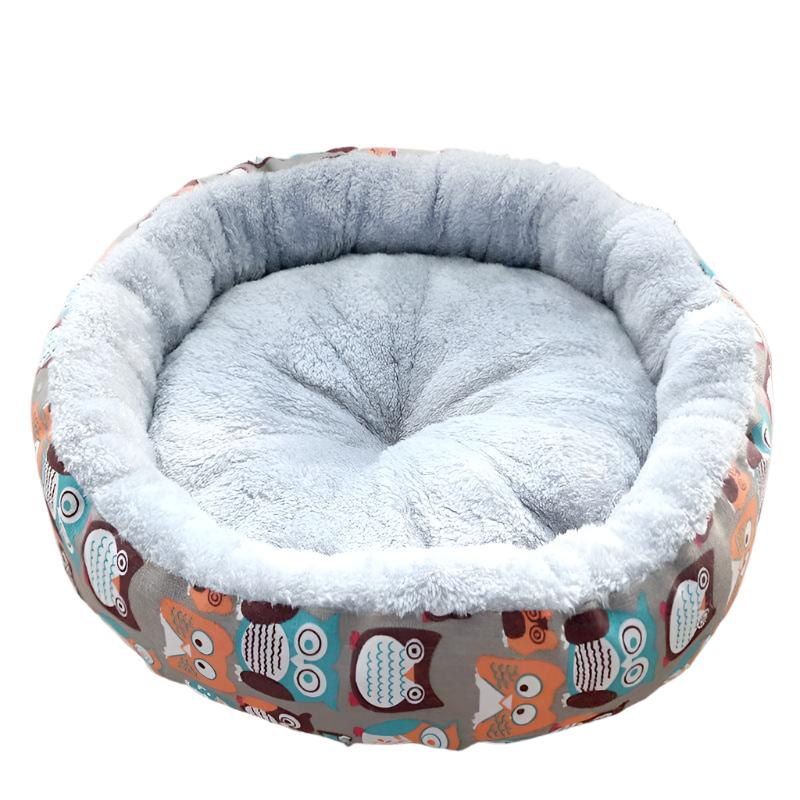 Katzenbett ELLE Stylisches Katzenbett mit erhöhtem Rand Owl / S