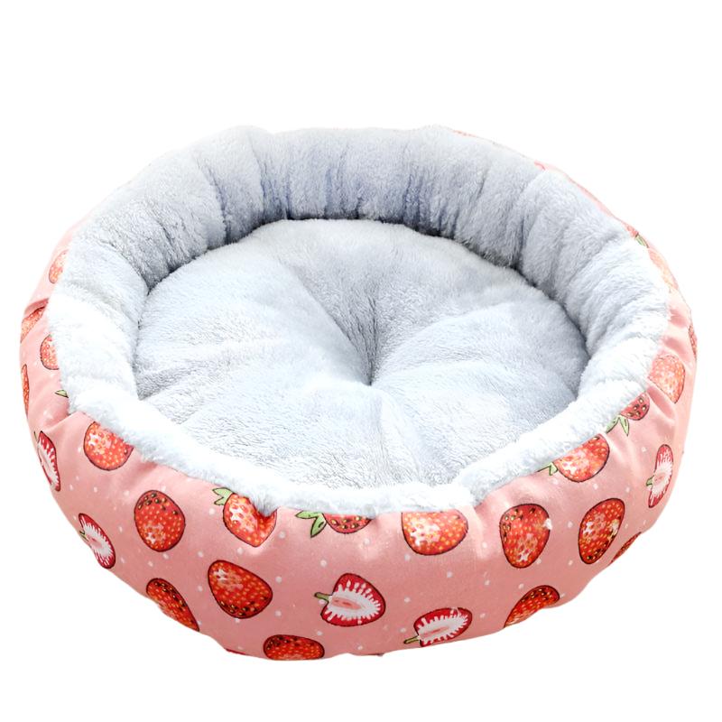 Katzenbett ELLE Stylisches Katzenbett mit erhöhtem Rand Strawberry / S