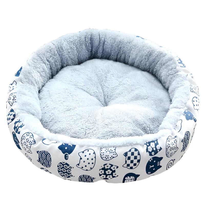 Katzenbett ELLE Stylisches Katzenbett mit erhöhtem Rand White Kitten / S