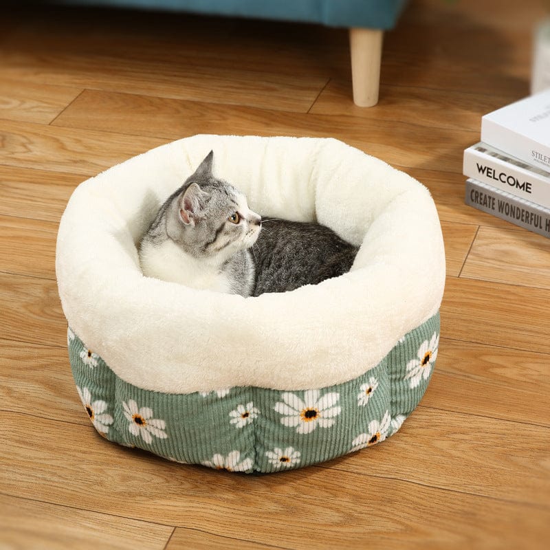 Katzenbett FLOLRES Stylisches Winterbett für Katzen