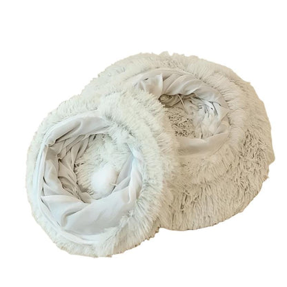 Katzenbett MILLIE Tunnel-Katzenbett - Kuscheliges Donut-Design