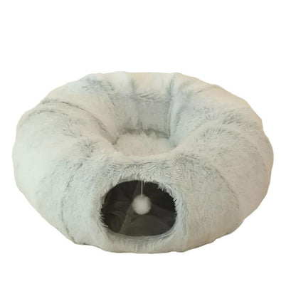 Katzenbett MILLIE Tunnel-Katzenbett - Kuscheliges Donut-Design