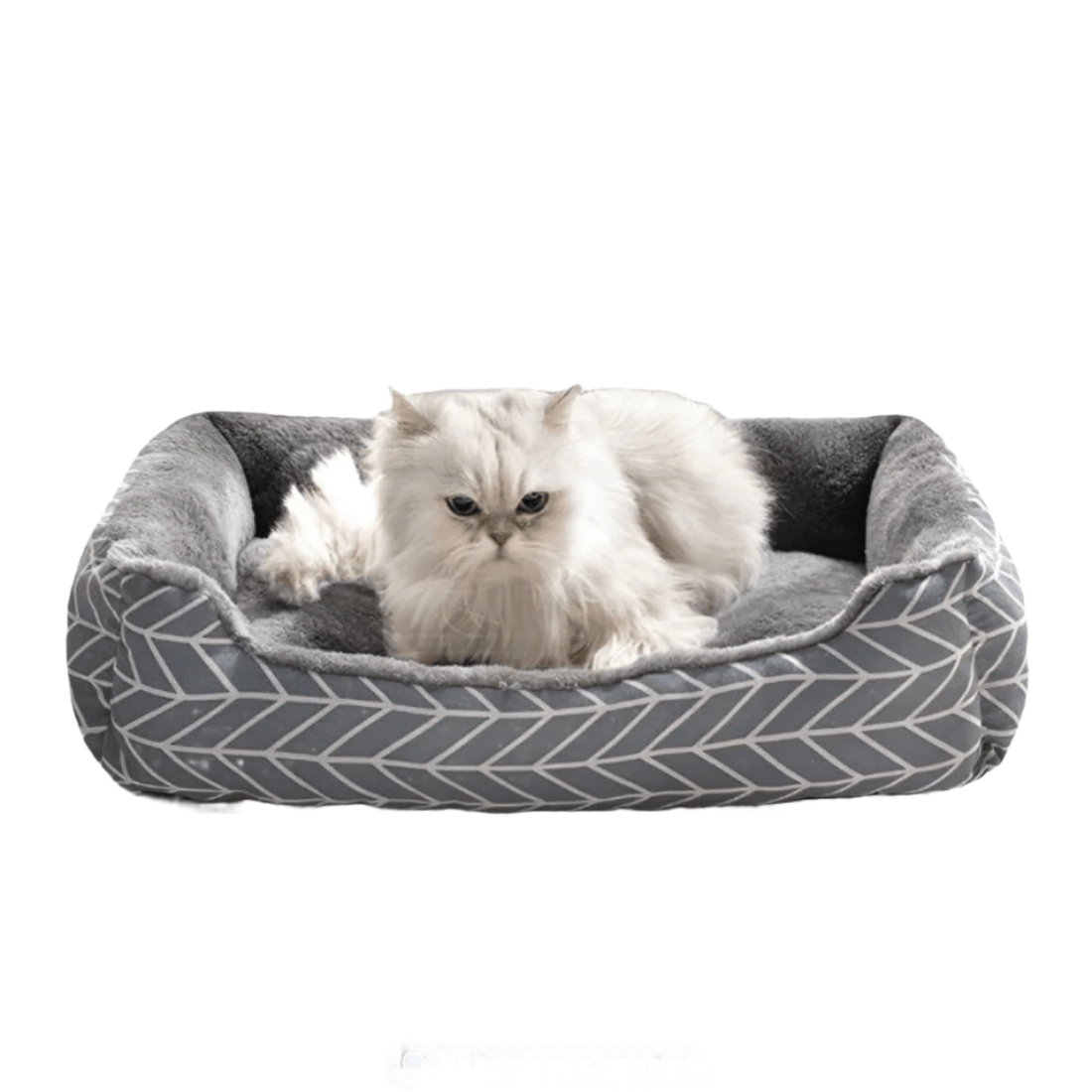 Katzenbett MISHKA Kuscheliges Hunde- und Katzenbett für alle Jahreszeiten Nordic Grey / 50x40 cm