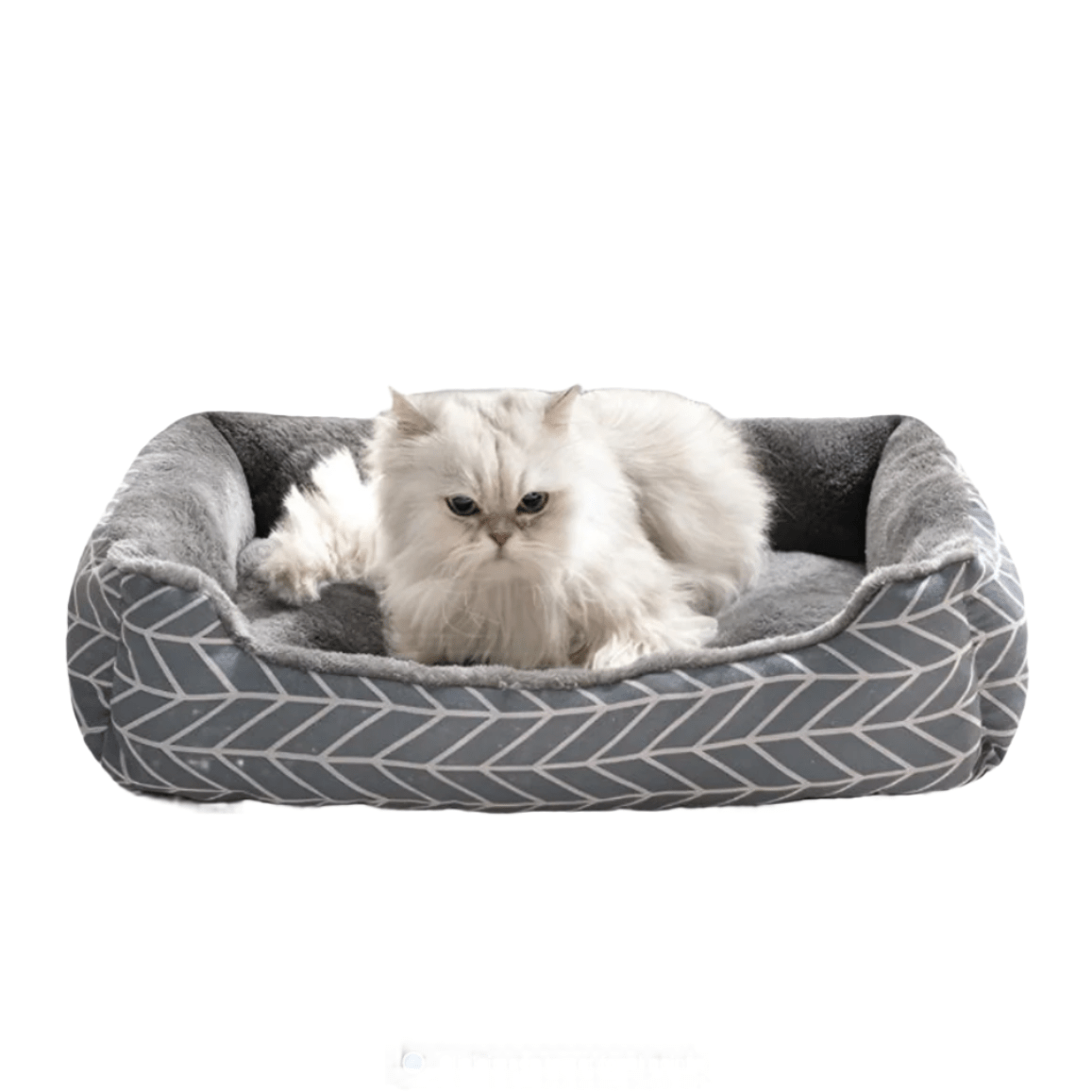 Katzenbett MISHKA Kuscheliges Hunde- und Katzenbett für alle Jahreszeiten Nordic Grey / 50x40 cm