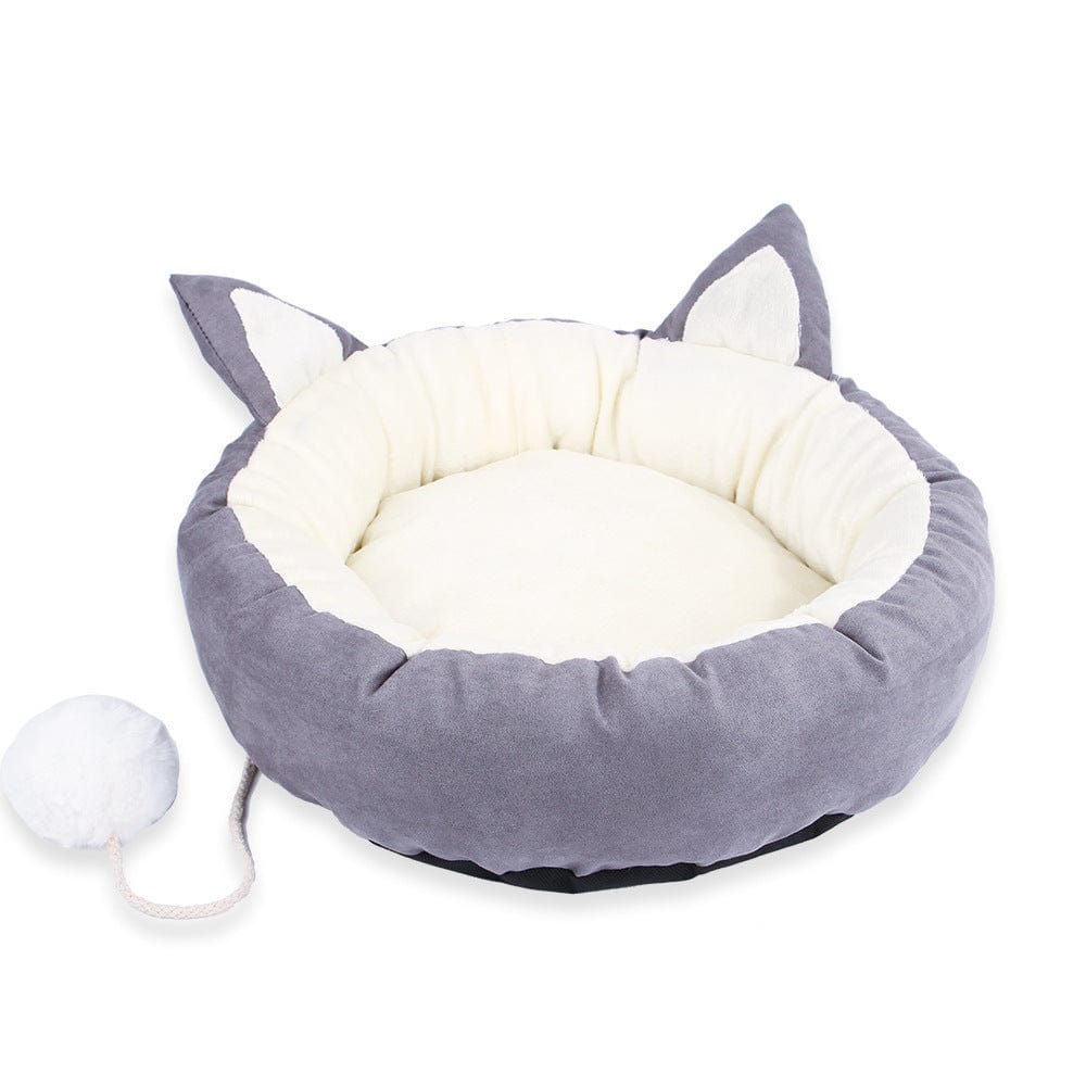 Katzenbett NIANIA Kuscheliges Katzenhöhlenbett Grey / S