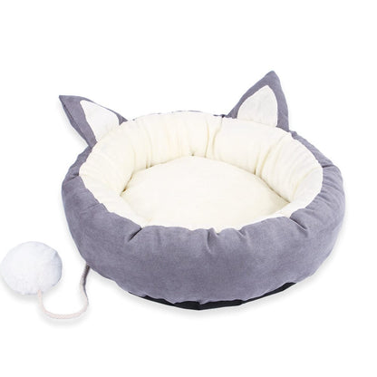 Katzenbett NIANIA Kuscheliges Katzenhöhlenbett Grey / S