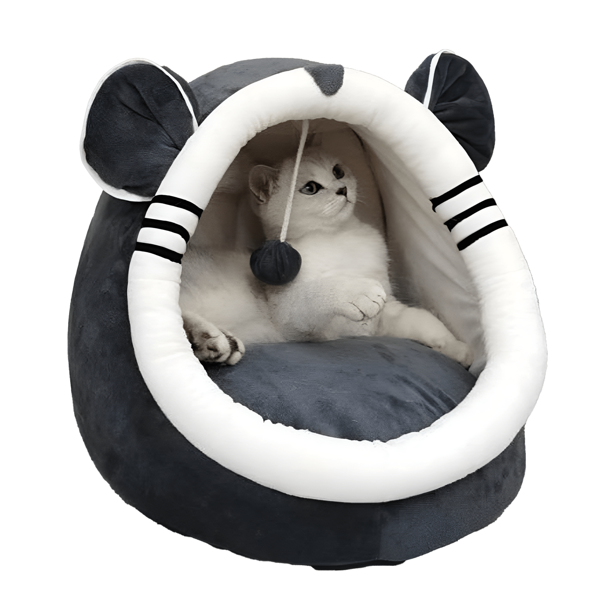Katzenbett PLAY Katzenbett mit Spielzeug – Flauschig, Warm, und Waschbar Mini / S