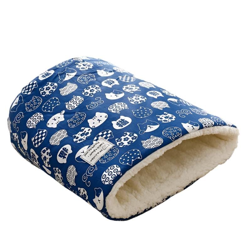Katzenbett SOCK Extra Weiches Winter Katzenbett XS / Blue Kittens