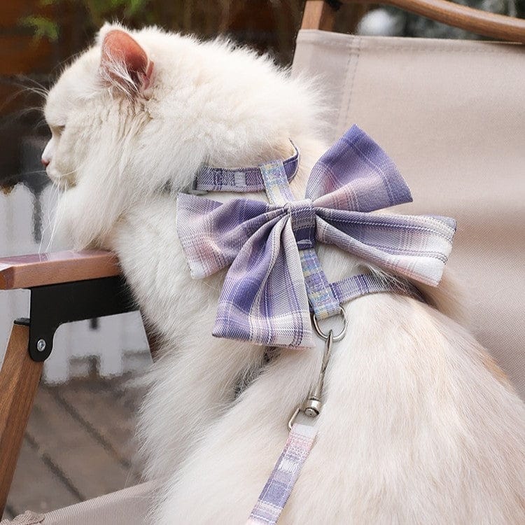 Katzengeschirr PABLO Elegantes Katzengeschirr SET mit Leine 1,25m
