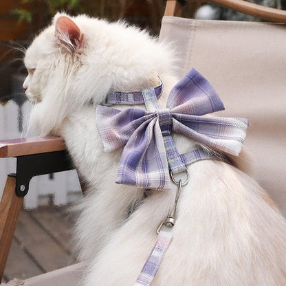 Katzengeschirr PABLO Elegantes Katzengeschirr SET mit Leine 1,25m