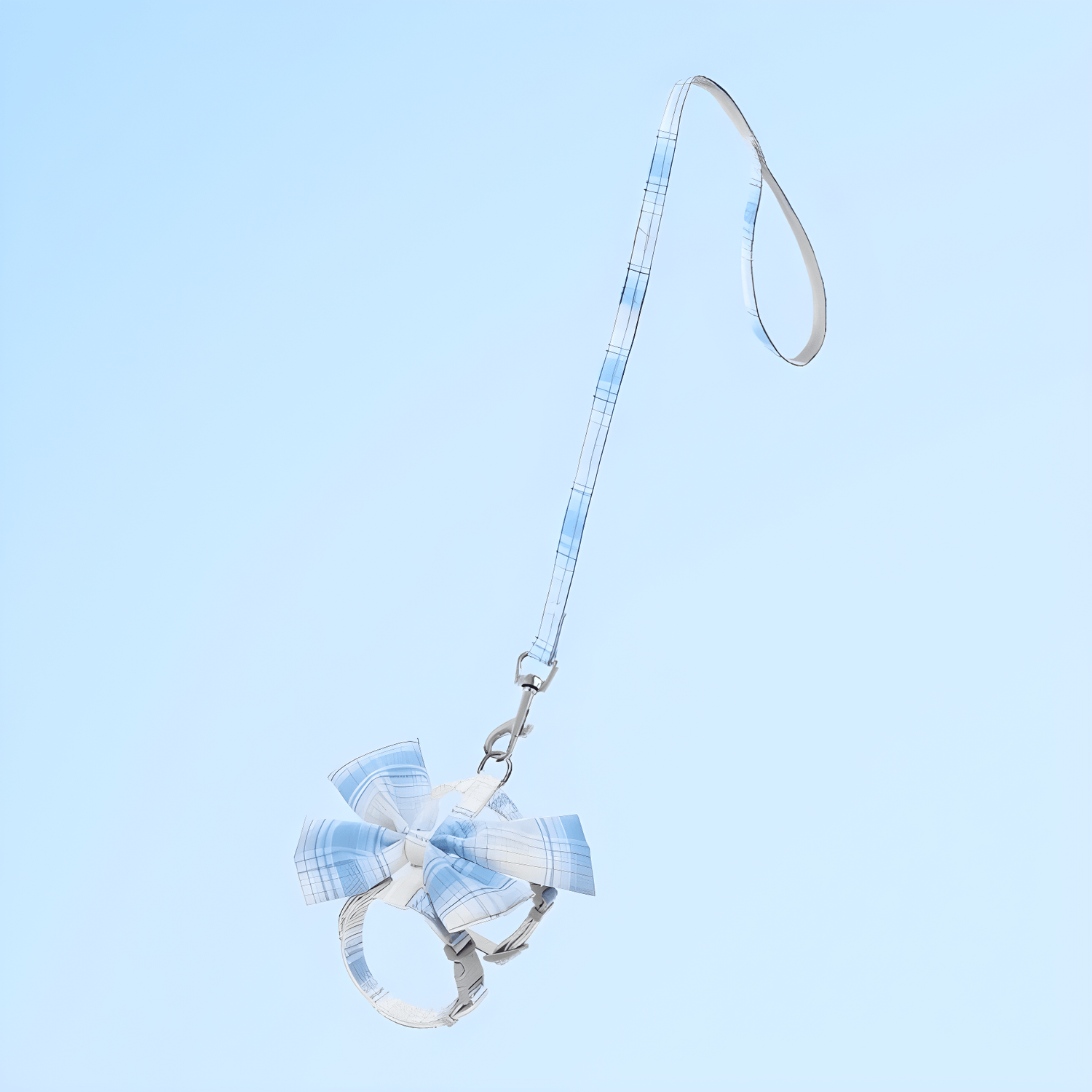 Katzengeschirr PABLO Elegantes Katzengeschirr SET mit Leine 1,25m Mist Blue / S