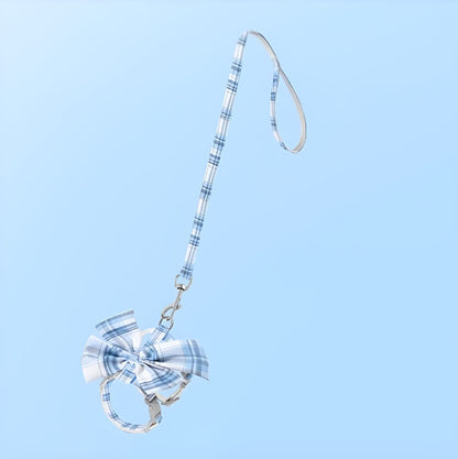 Katzengeschirr PABLO Elegantes Katzengeschirr SET mit Leine 1,25m Ocean / S