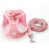 Katzengeschirr POMPON Verstellbares Katzen- und Hundegeschirr mit Leine Pink / XXS