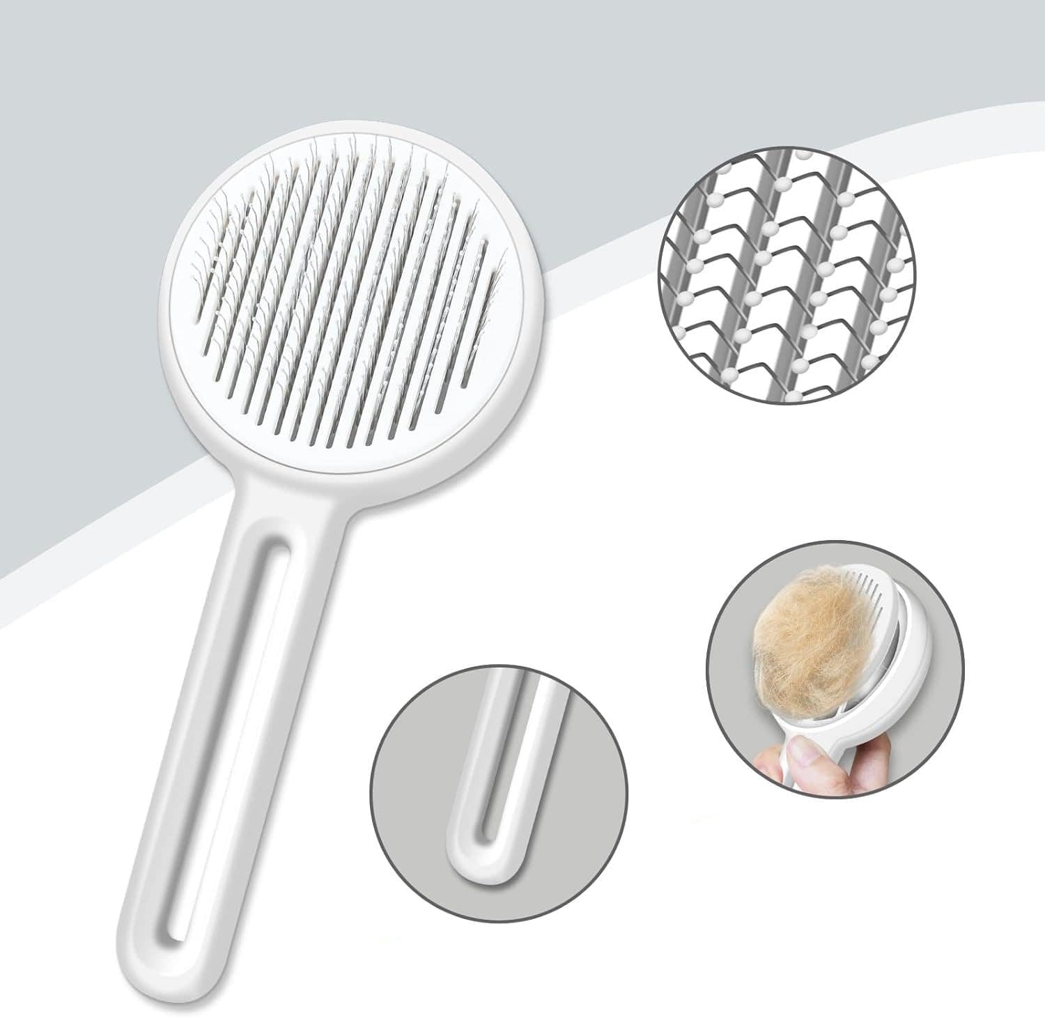 Katzenhaarbürste YOLK Katzenhaarbürste mit Entfernungsbutton – Grooming für gesundes, glänzendes Fell