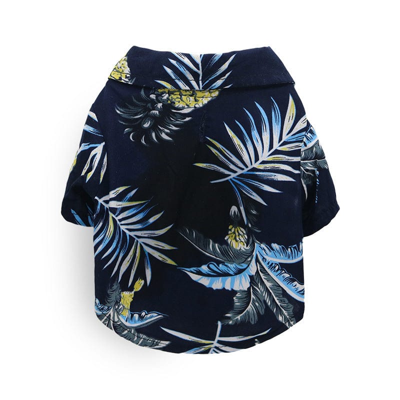 Katzenhemd HONOLULU Hawaiian Style Sommerliches Tierhemd Palms / XS