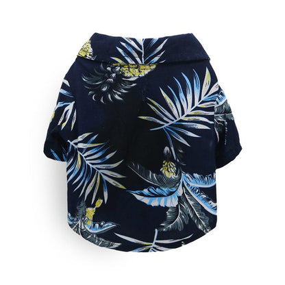 Katzenhemd HONOLULU Hawaiian Style Sommerliches Tierhemd Palms / XS