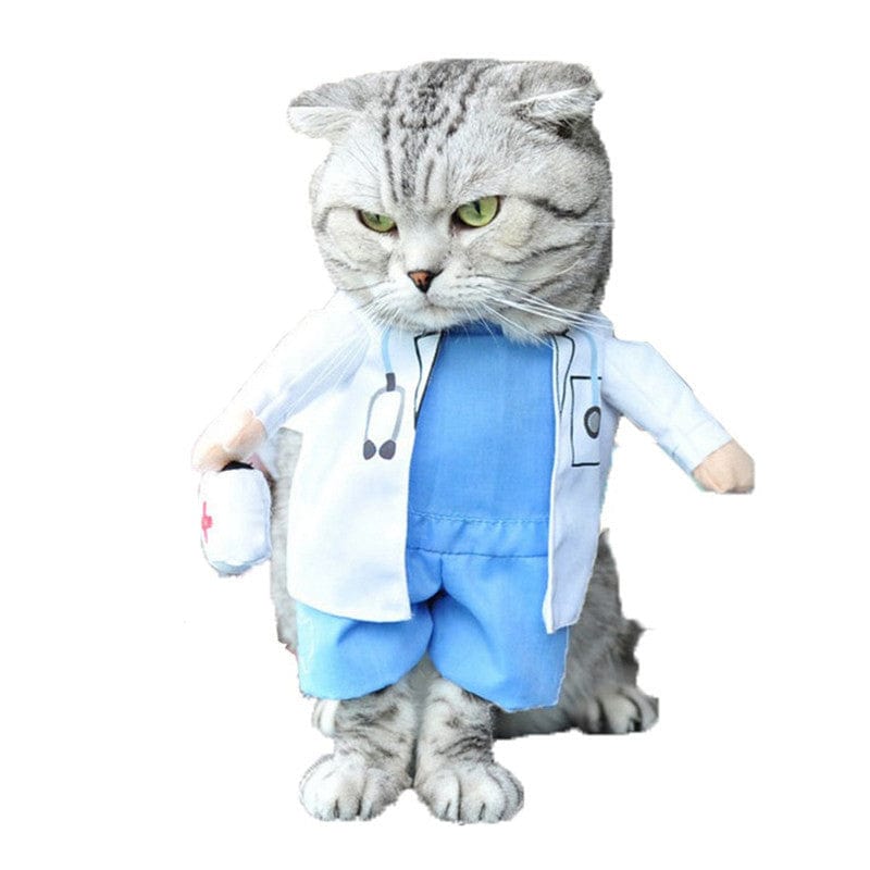 Katzenkleid CARNIVAL Coole Kostüme für Katzen und Hunde Doctor / S