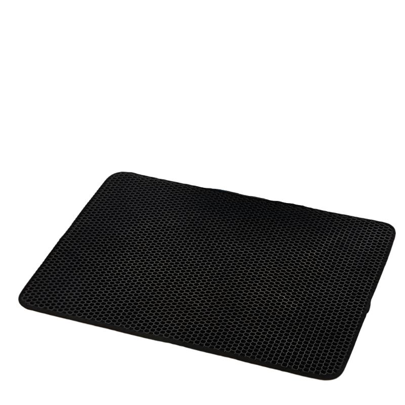 Katzenmatte LUCY Doppellagige Katzenmatte – Effizienter Schutz vor Streuverlust Black / 30x30 cm