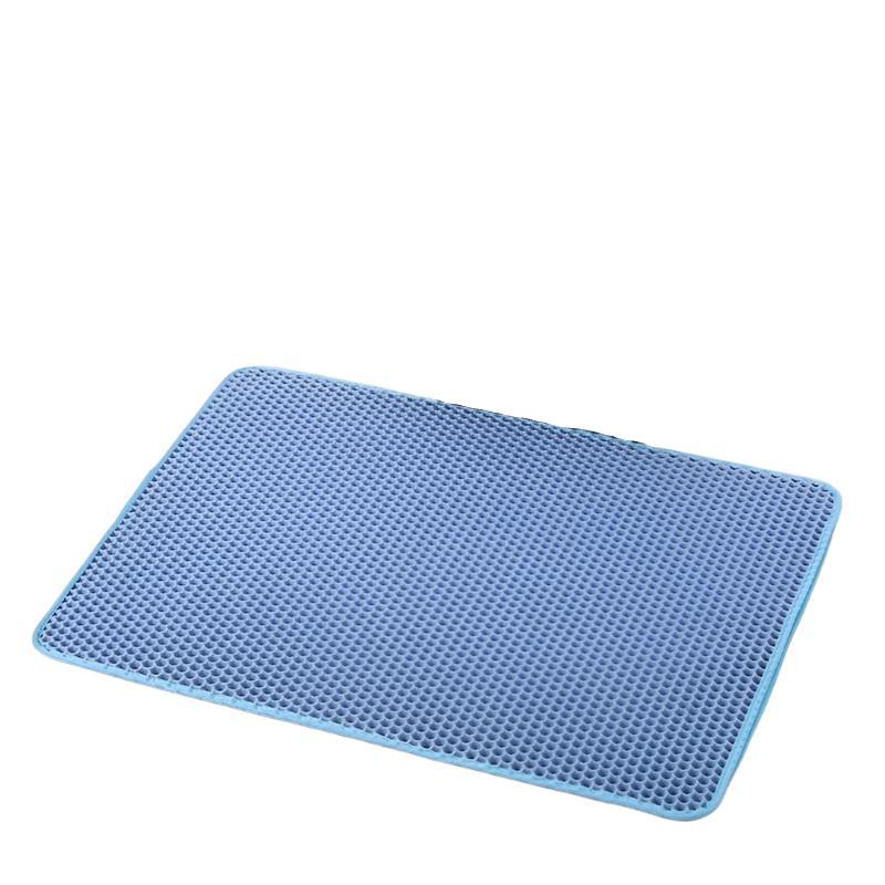 Katzenmatte LUCY Doppellagige Katzenmatte – Effizienter Schutz vor Streuverlust Blue / 30x30 cm
