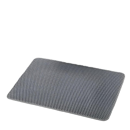 Katzenmatte LUCY Doppellagige Katzenmatte – Effizienter Schutz vor Streuverlust Gray / 30x30 cm
