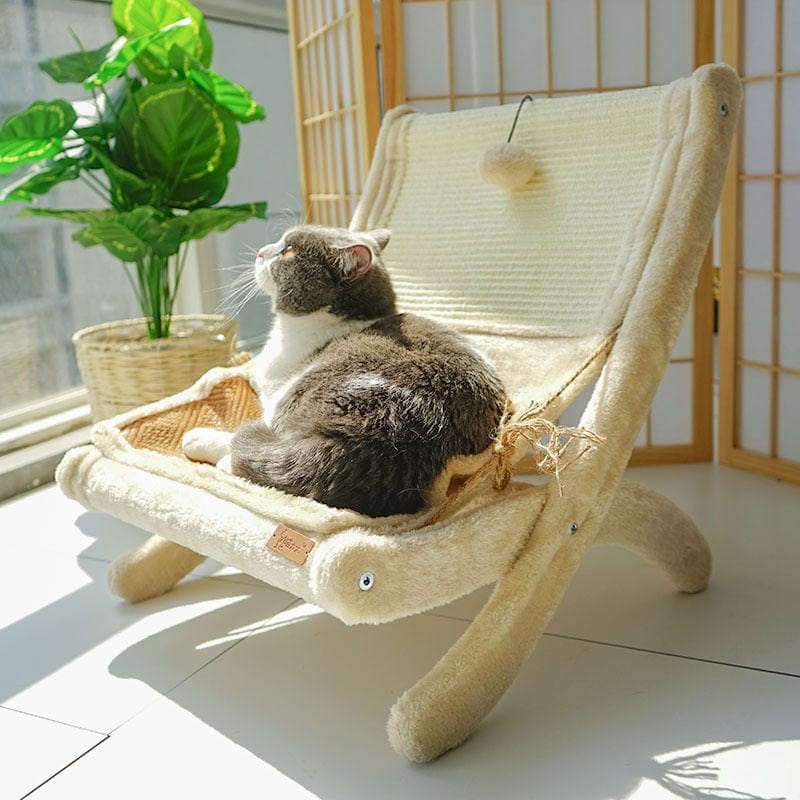 Katzenmöbel MALE Katzen-Loungesessel – Natürlich, robust und perfekt zum Relaxen