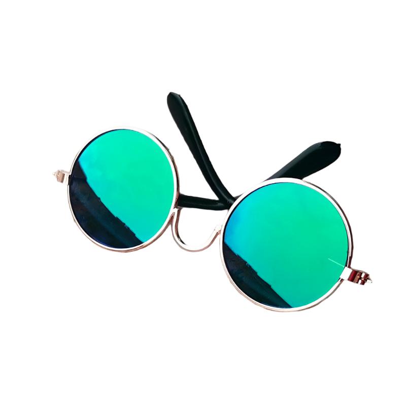 Katzenmode SUNNY Lustige Sonnenbrille - Spaßige Requisiten für Fotoshooting Green
