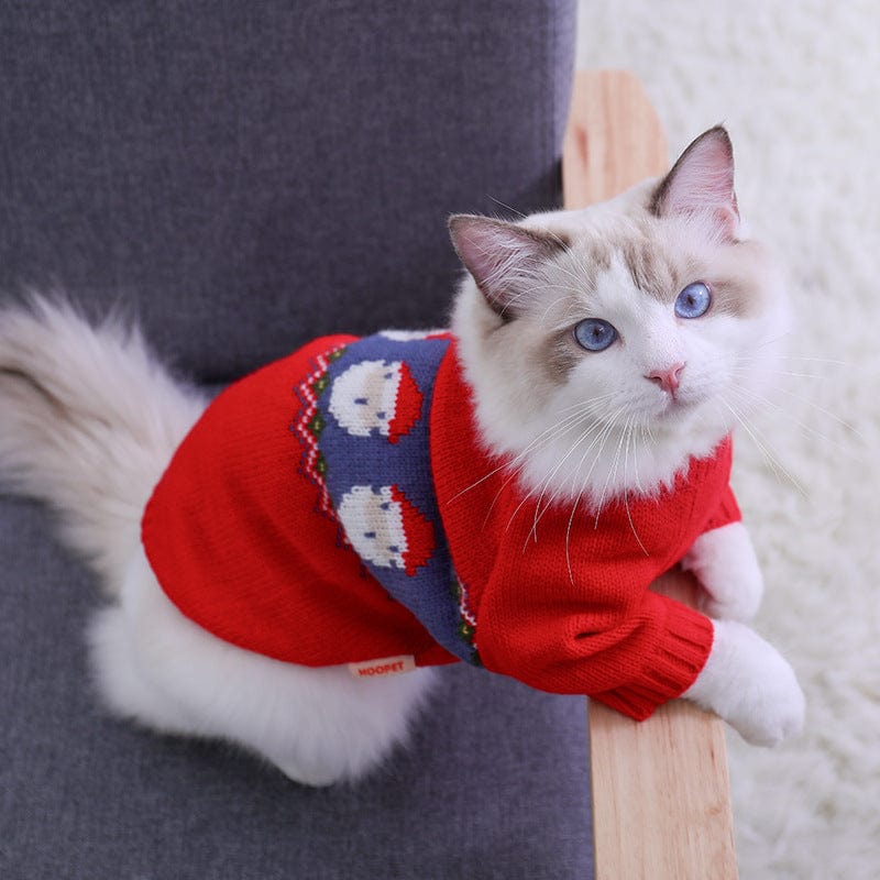 Katzenpullover CAROL Kuscheliger Weihnachts-Pullover für kleine Haustiere