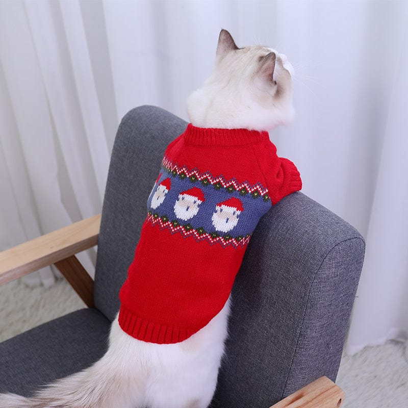Katzenpullover CAROL Kuscheliger Weihnachts-Pullover für kleine Haustiere