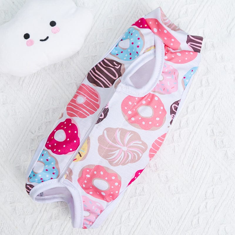 Katzenpullover CURE Kastration Weicher OP-Anzug Donut / S