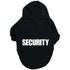 Katzenpullover FREEZE! SECURITY Kuscheliger Tier-Hoodie Black / XS