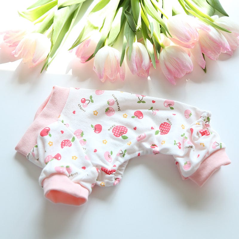 Katzenpyjama NAPPY Süße Kuschel-Pyjama für Haustiere Apple / XS