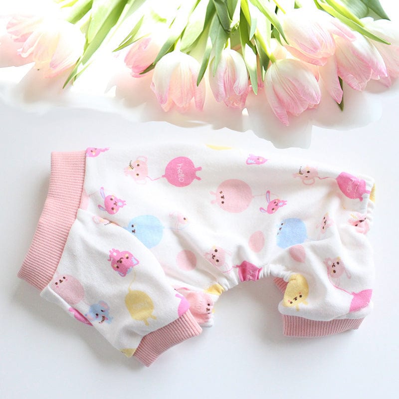 Katzenpyjama NAPPY Süße Kuschel-Pyjama für Haustiere Pink Party / XS