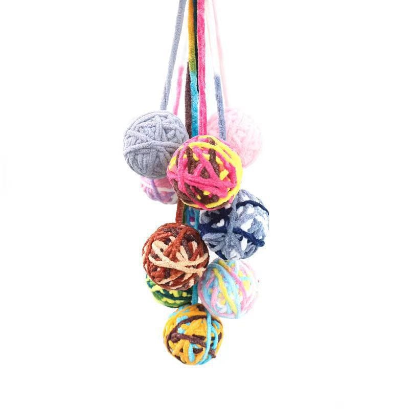 Katzenspielzeug BENI Katzen Spielzeug Wollball mit Glöckchen ⌀ 6 cm