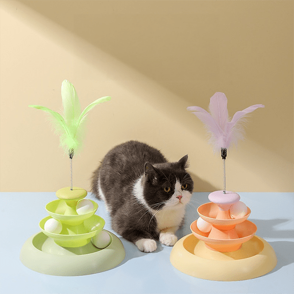 Katzenspielzeug DIA Interaktives Katzenspielzeug mit Bällen
