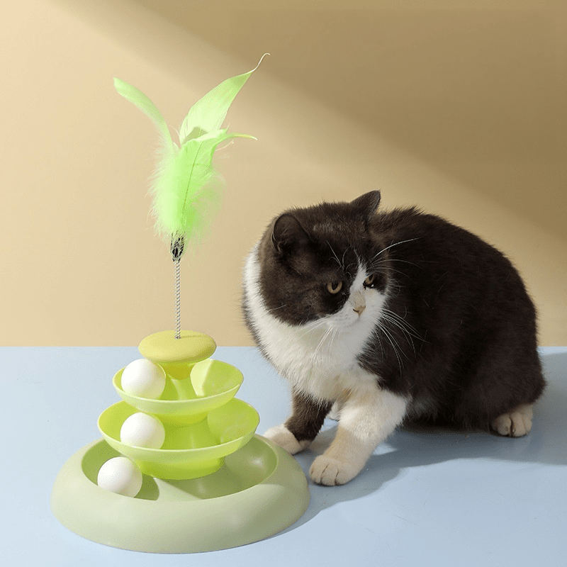 Katzenspielzeug DIA Interaktives Katzenspielzeug mit Bällen